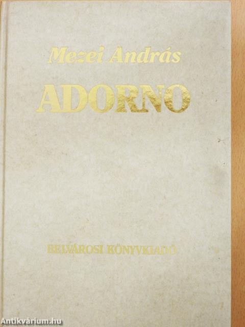 Adorno (dedikált példány)