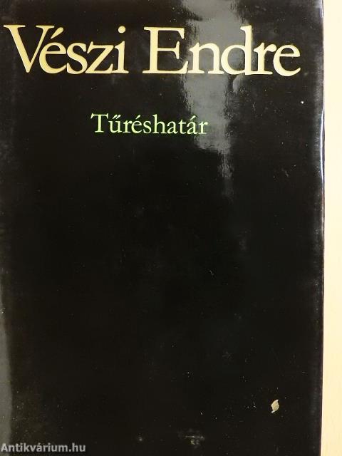 Tűréshatár (dedikált példány)