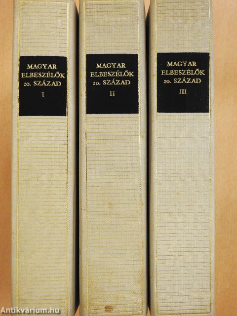 Magyar elbeszélők I-III. (dedikált példány)
