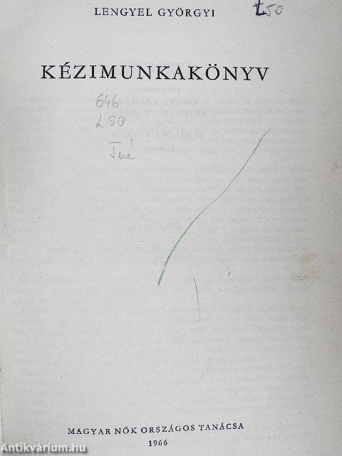 Kézimunkakönyv