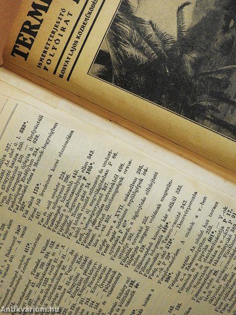 Természettudományi Közlöny 1934. január-december/Pótfüzetek a Természettudományi Közlönyhöz 1934. január-december