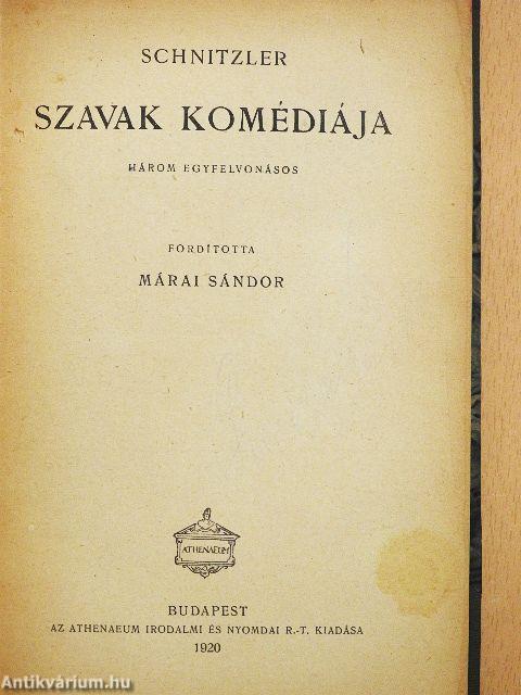 Szavak komédiája/Mici grófnő