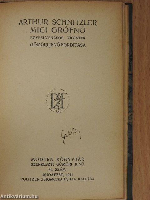 Szavak komédiája/Mici grófnő