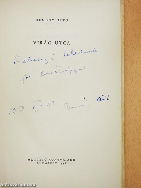 Virág utca (dedikált példány)