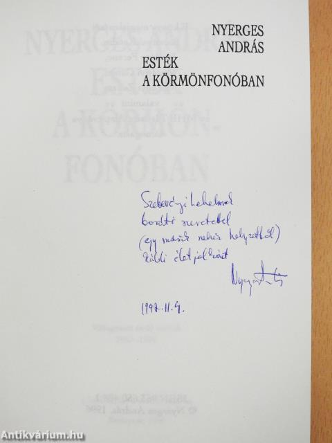 Esték a körmönfonóban (dedikált példány)