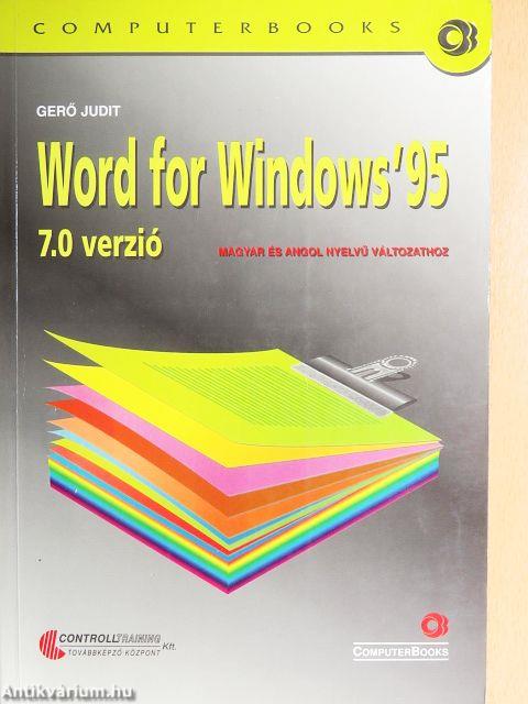 Word for Windows '95
