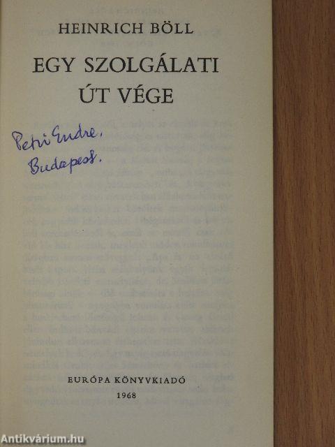 Egy szolgálati út vége