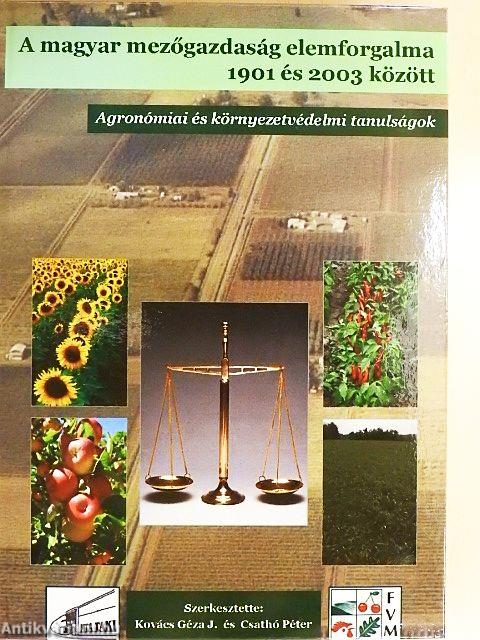 A magyar mezőgazdaság elemforgalma 1901 és 2003 között