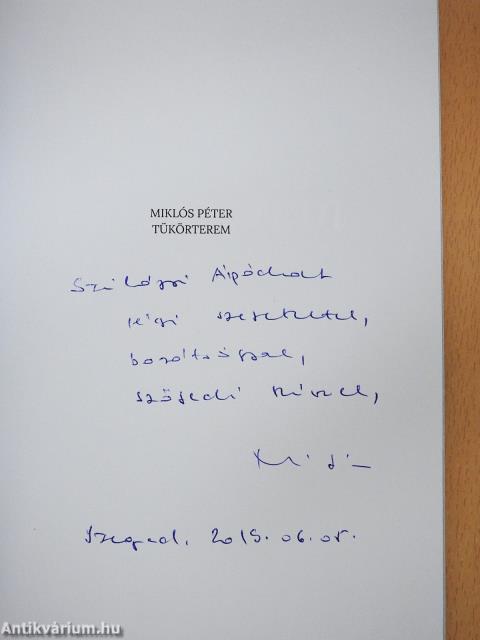 Tükörterem (dedikált példány)