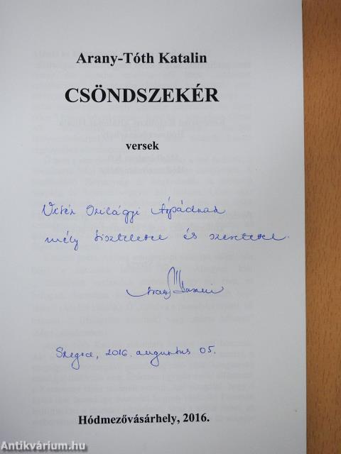 Csöndszekér (dedikált példány)