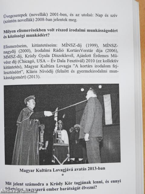 Utak, arcok, művészetek (többszörösen dedikált példány)