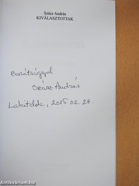 Kiválasztottak (dedikált példány)