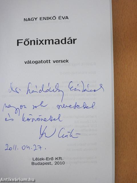 Főnixmadár (dedikált példány)