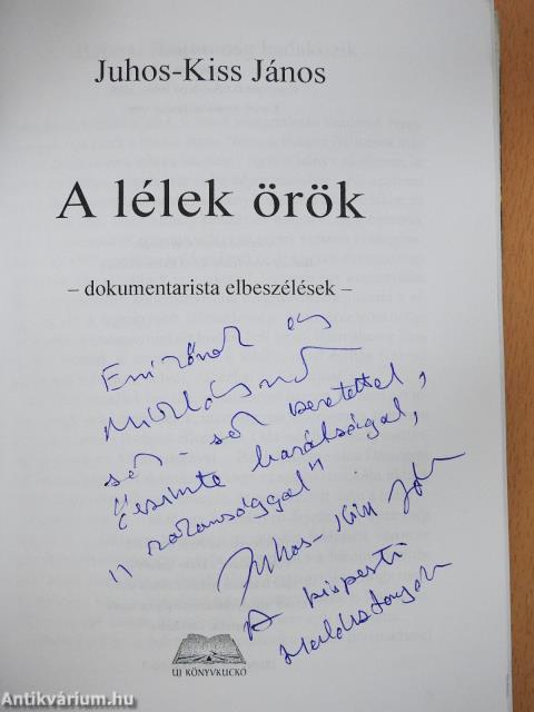 A lélek örök (dedikált példány)