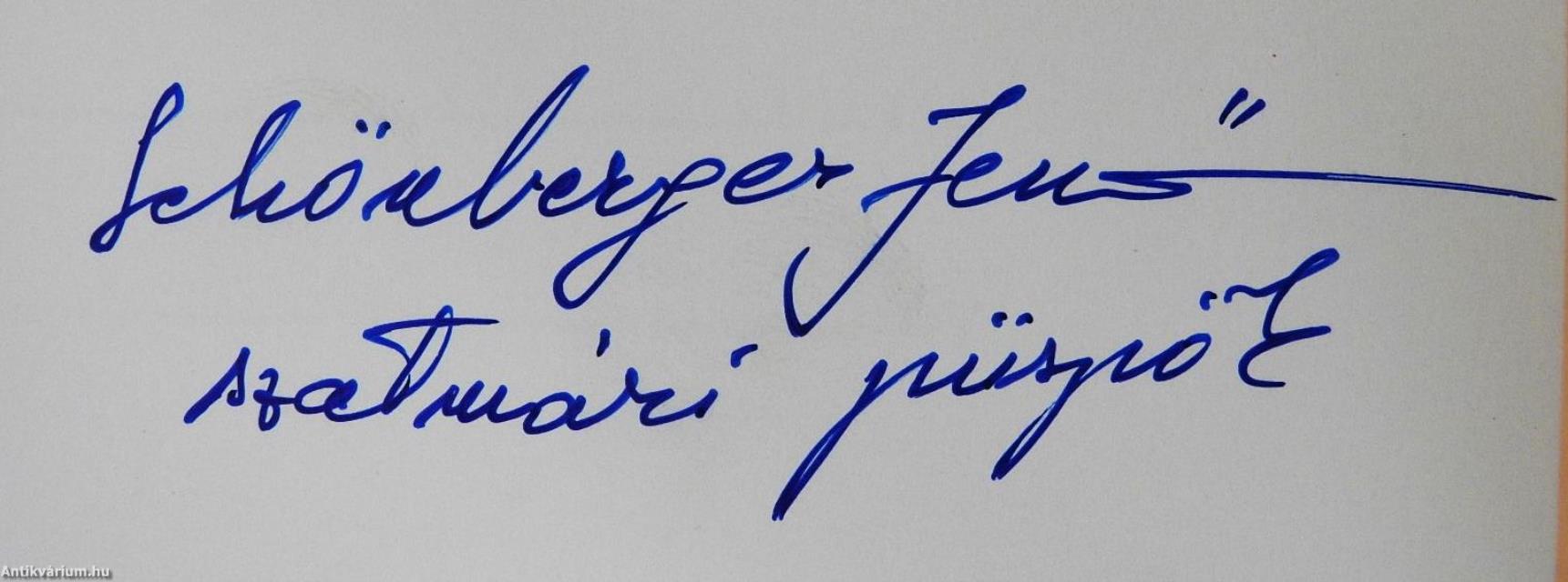 Boldog Scheffler János (dedikált példány)