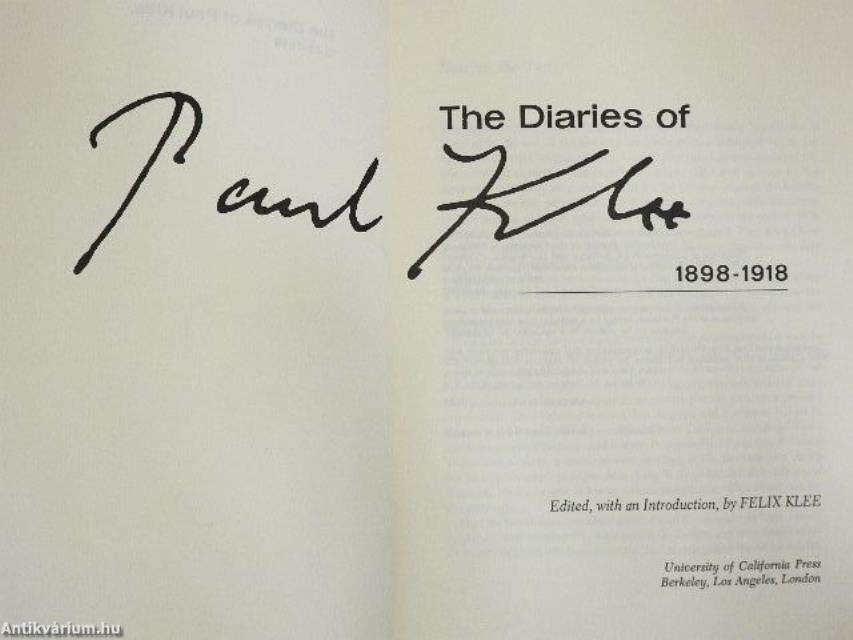The Diaries of Paul Klee
