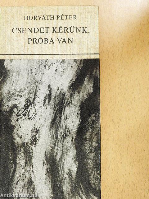 Csendet kérünk, próba van