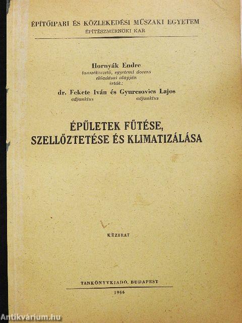 Épületek fűtése, szellőztetése és klimatizálása