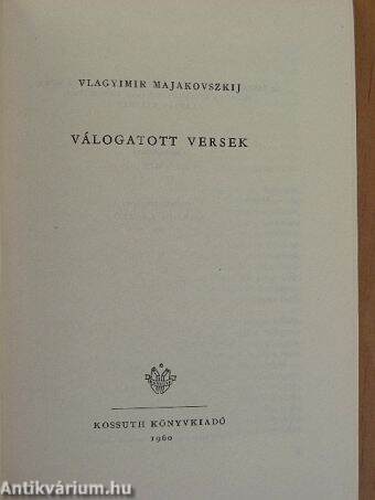 Válogatott versek