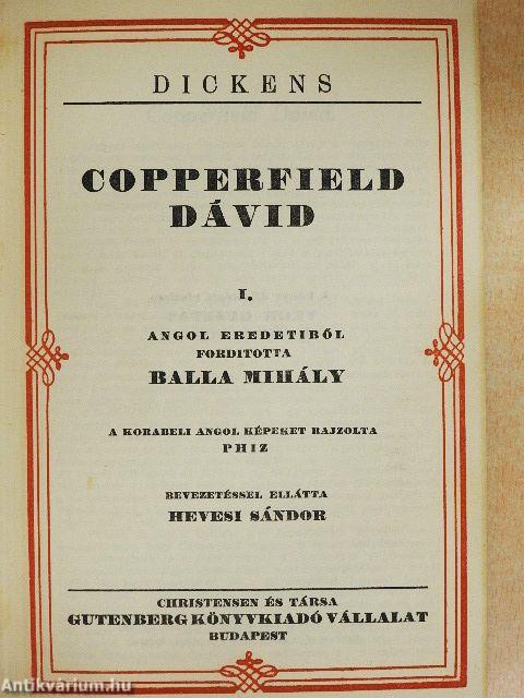 Copperfield Dávid I-VI.