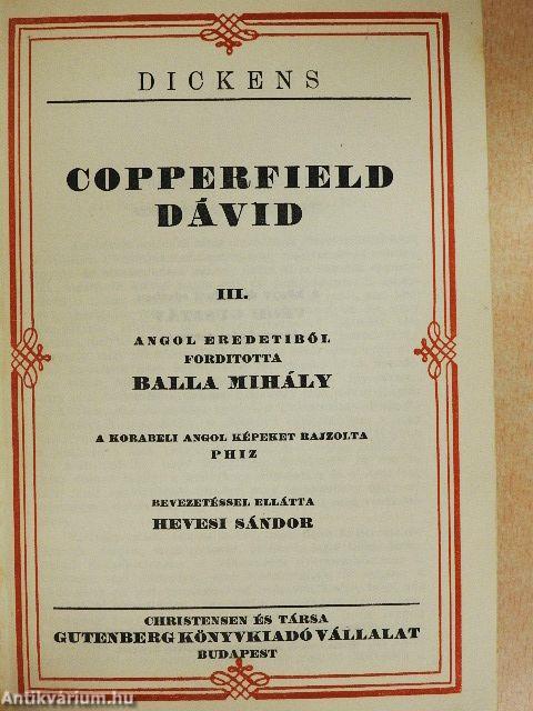 Copperfield Dávid I-VI.