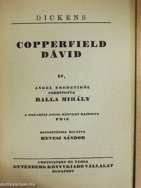 Copperfield Dávid I-VI.