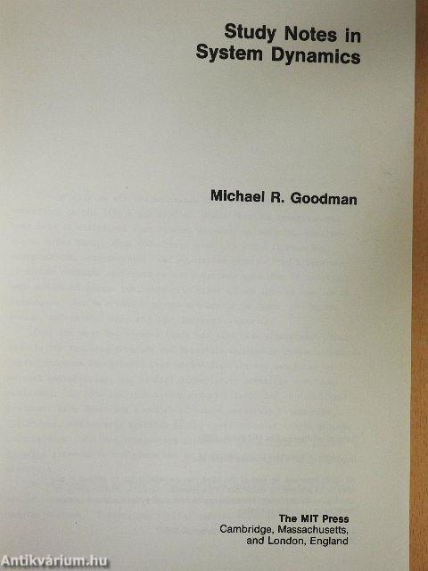 Study Notes in System Dynamics