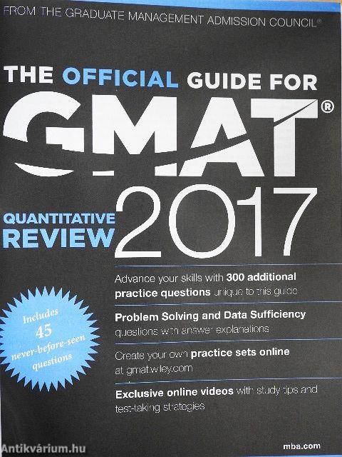The Official Guide For GMAT- Quantitative Review 2017