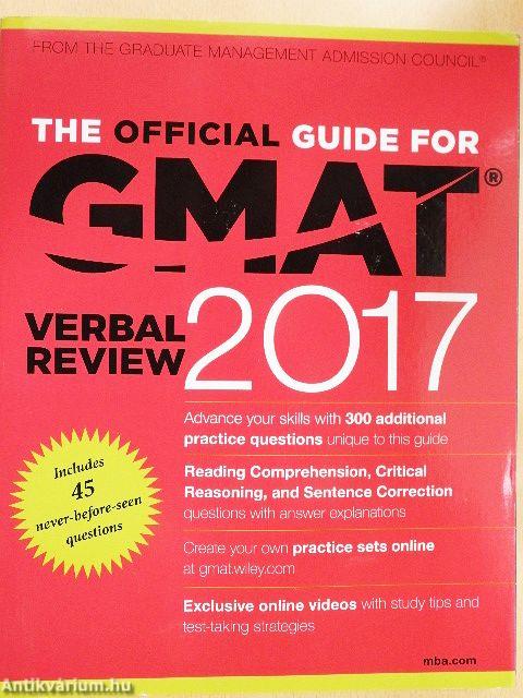 The Official Guide For GMAT- Verbal Review 2017