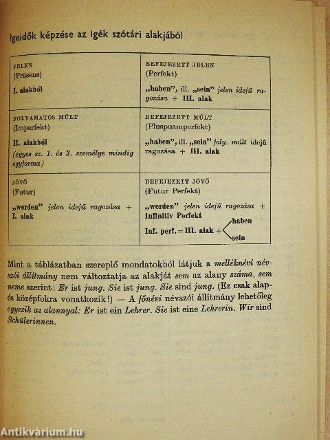 Német ige, német mondat