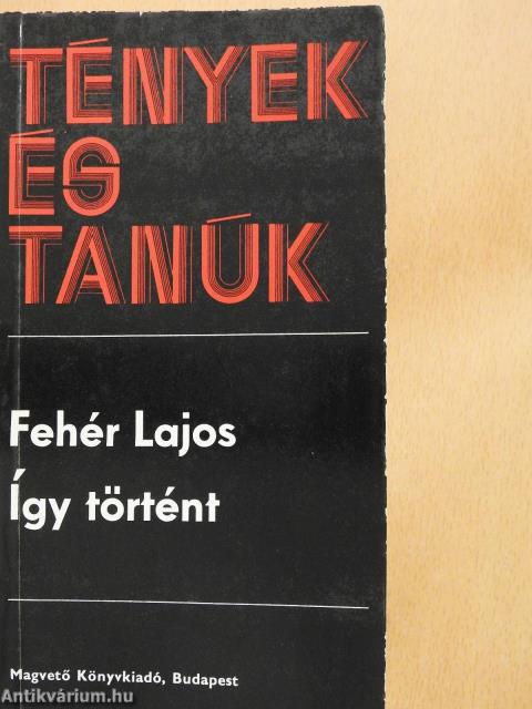 Így történt (dedikált példány)