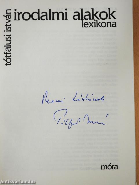 Irodalmi alakok lexikona (dedikált példány)