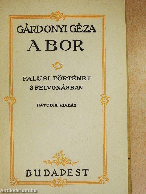 A bor/Pöhölyék