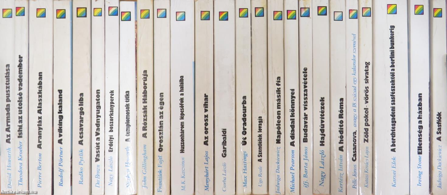 "25 kötet a Szivárvány sorozatból (nem teljes sorozat)"