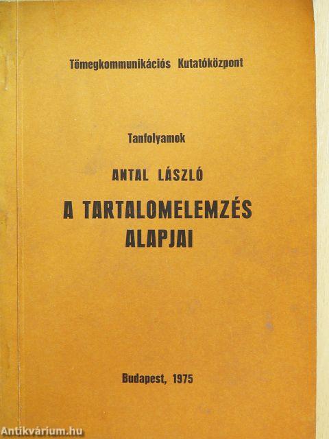 A tartalomelemzés alapjai
