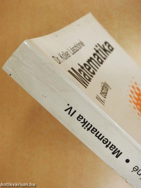Matematika IV.