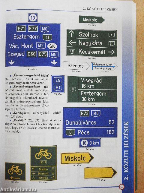 Interaktív KRESZ-könyv személygépkocsi-vezetők részére