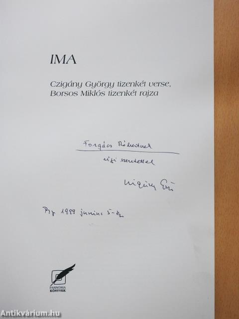 Ima (dedikált példány)