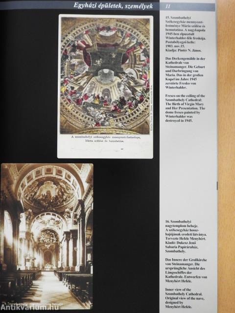 Szombathely régi képes levelezőlapokon (többszörösen dedikált példány)