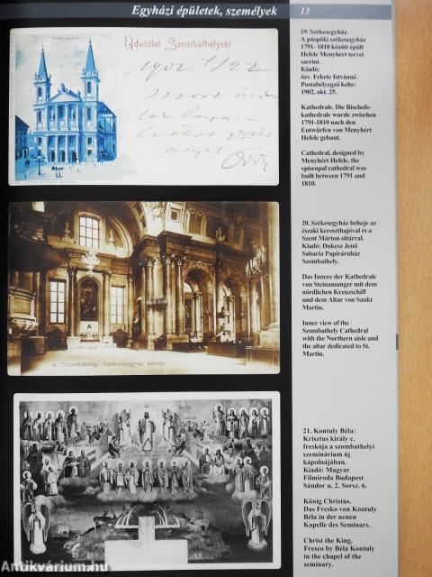 Szombathely régi képes levelezőlapokon (többszörösen dedikált példány)