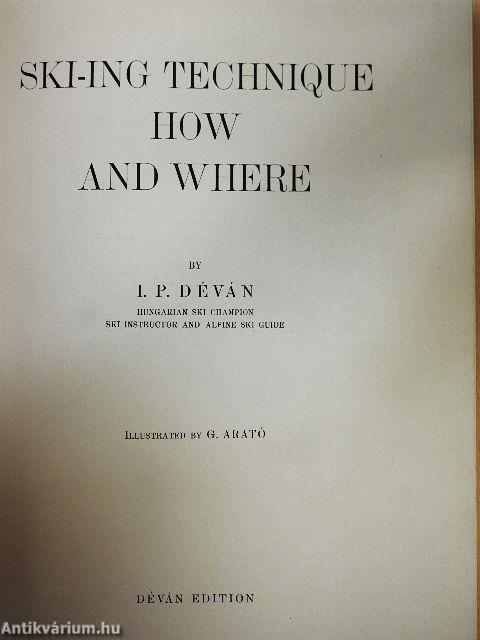 Ski-ing Technique - How and Where