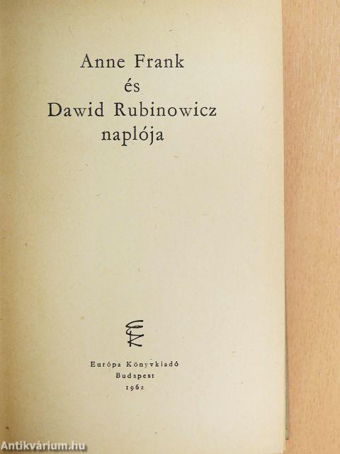 Anne Frank és Dawid Rubinowicz naplója