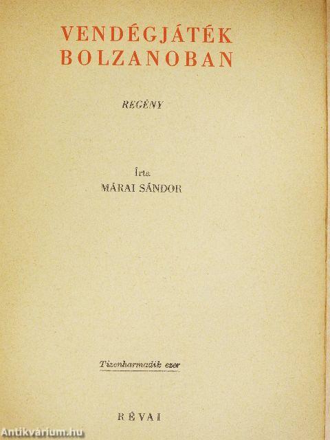 Vendégjáték Bolzanoban