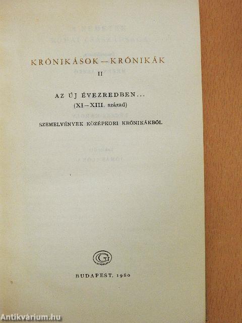 Krónikások - krónikák II.
