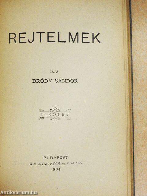 Éjszaka/Rejtelmek I-II.