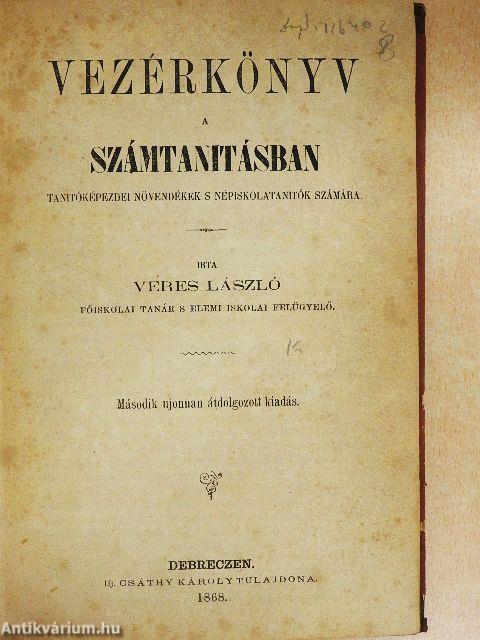 Vezérkönyv a számtanitásban