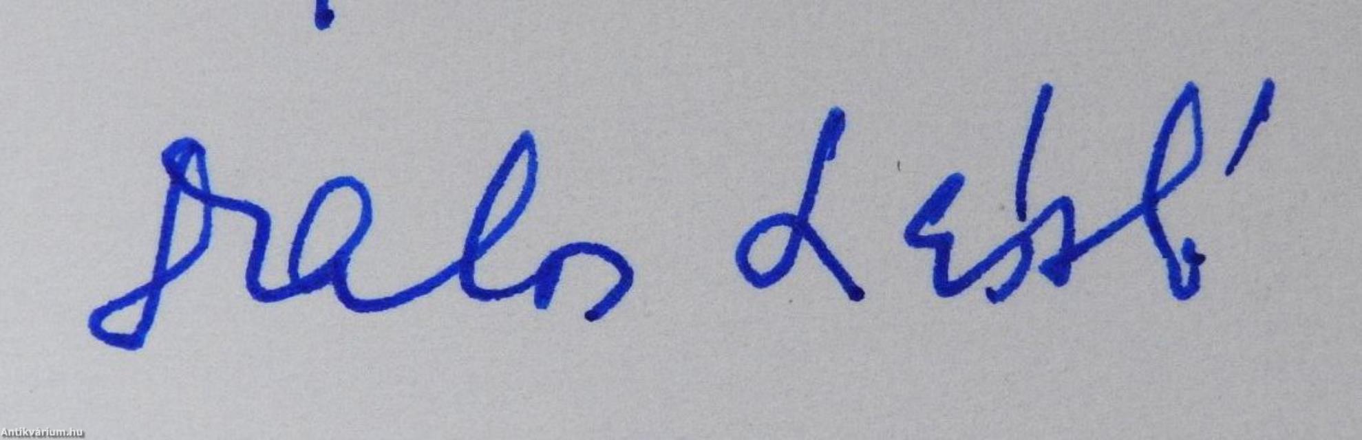 A vén budai hársfák (dedikált példány)