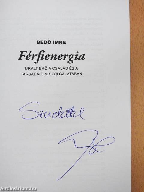 Férfienergia (dedikált példány)