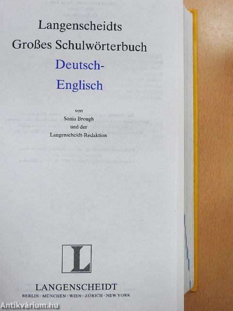 Langenscheidts Großes Schulwörterbuch