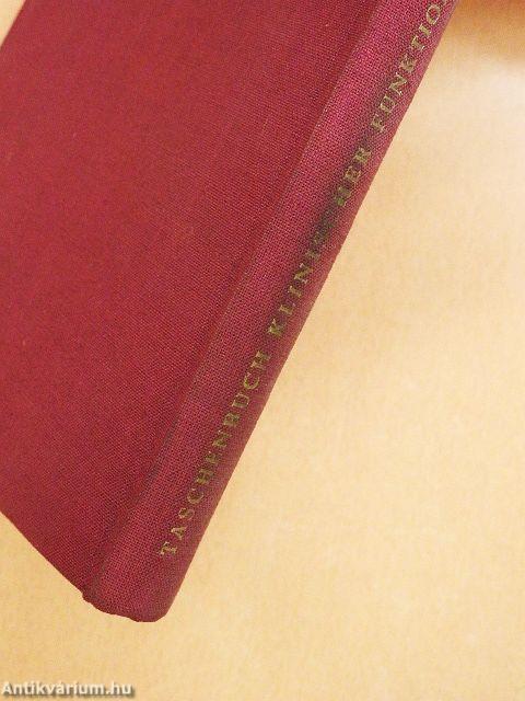 Taschenbuch Klinischer Funktionsprüfungen